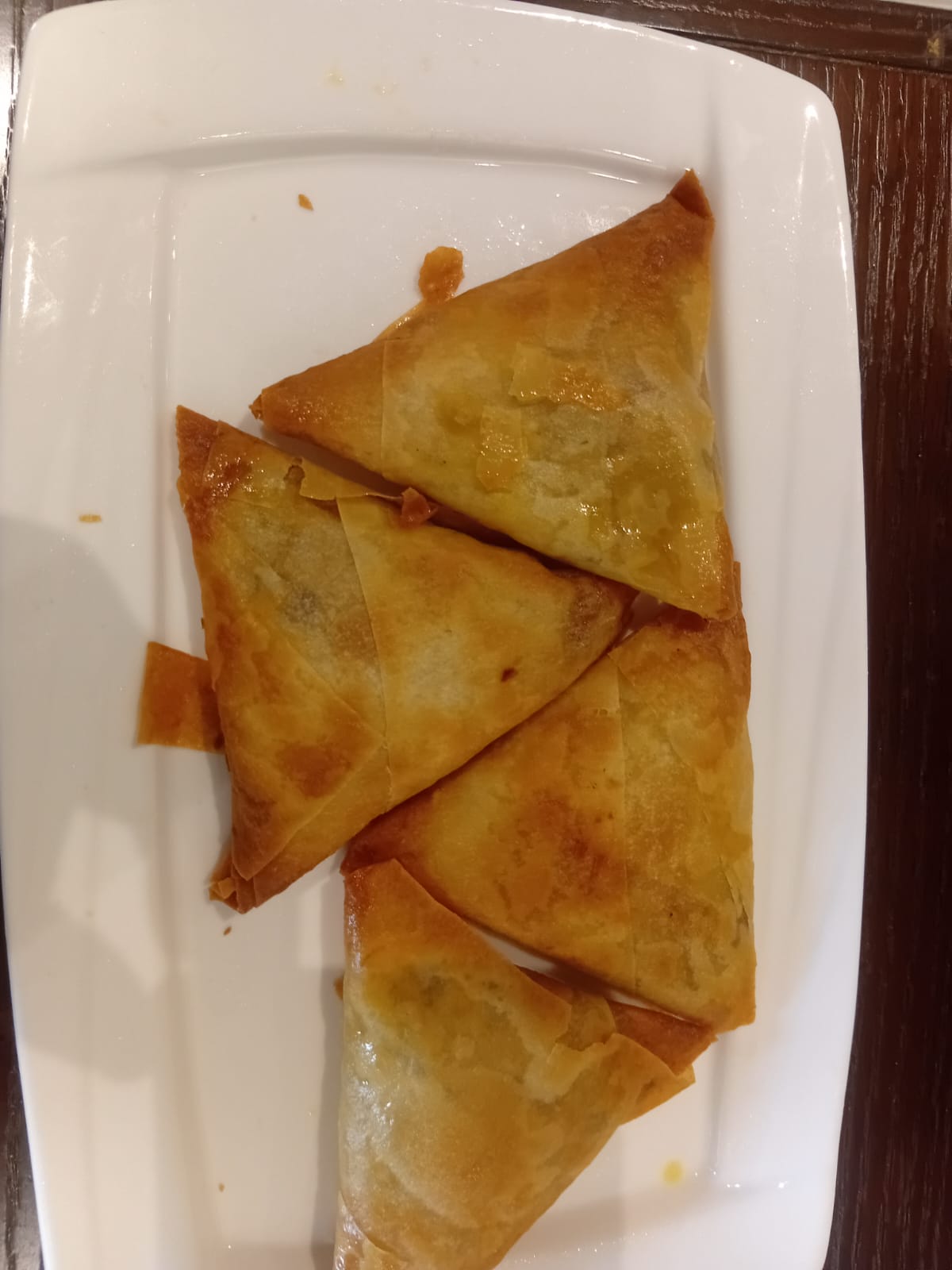 Vegetable samosas