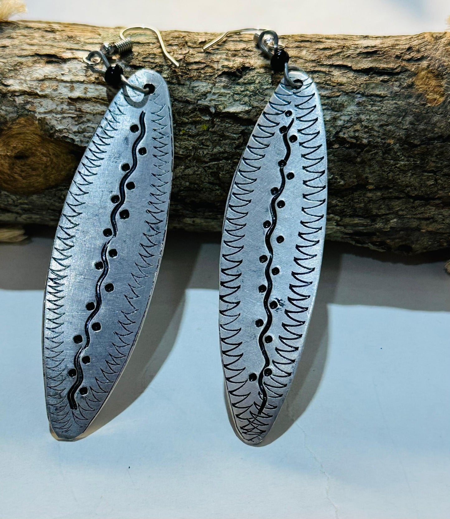 Metal earrings