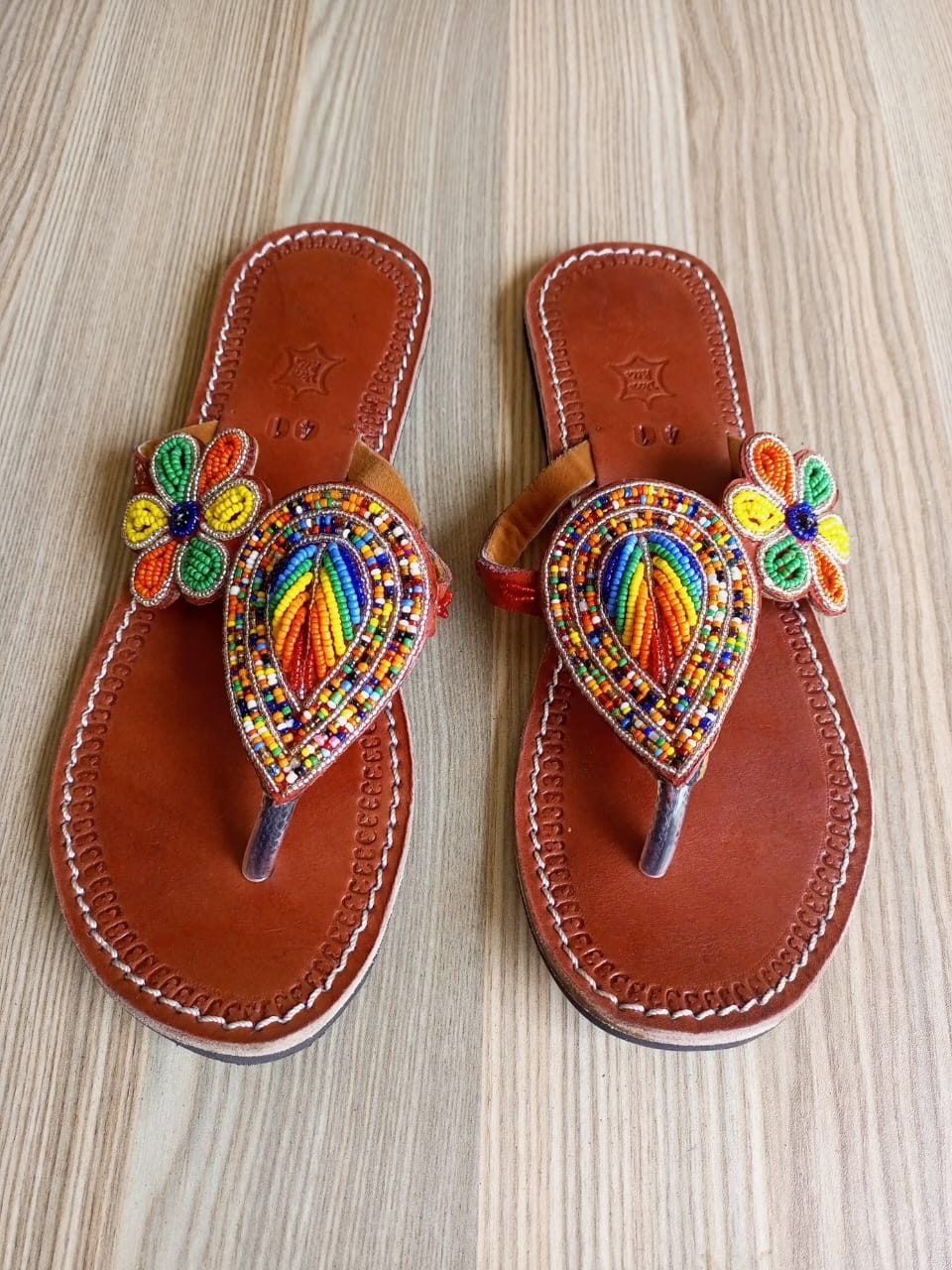 Beaded sandals