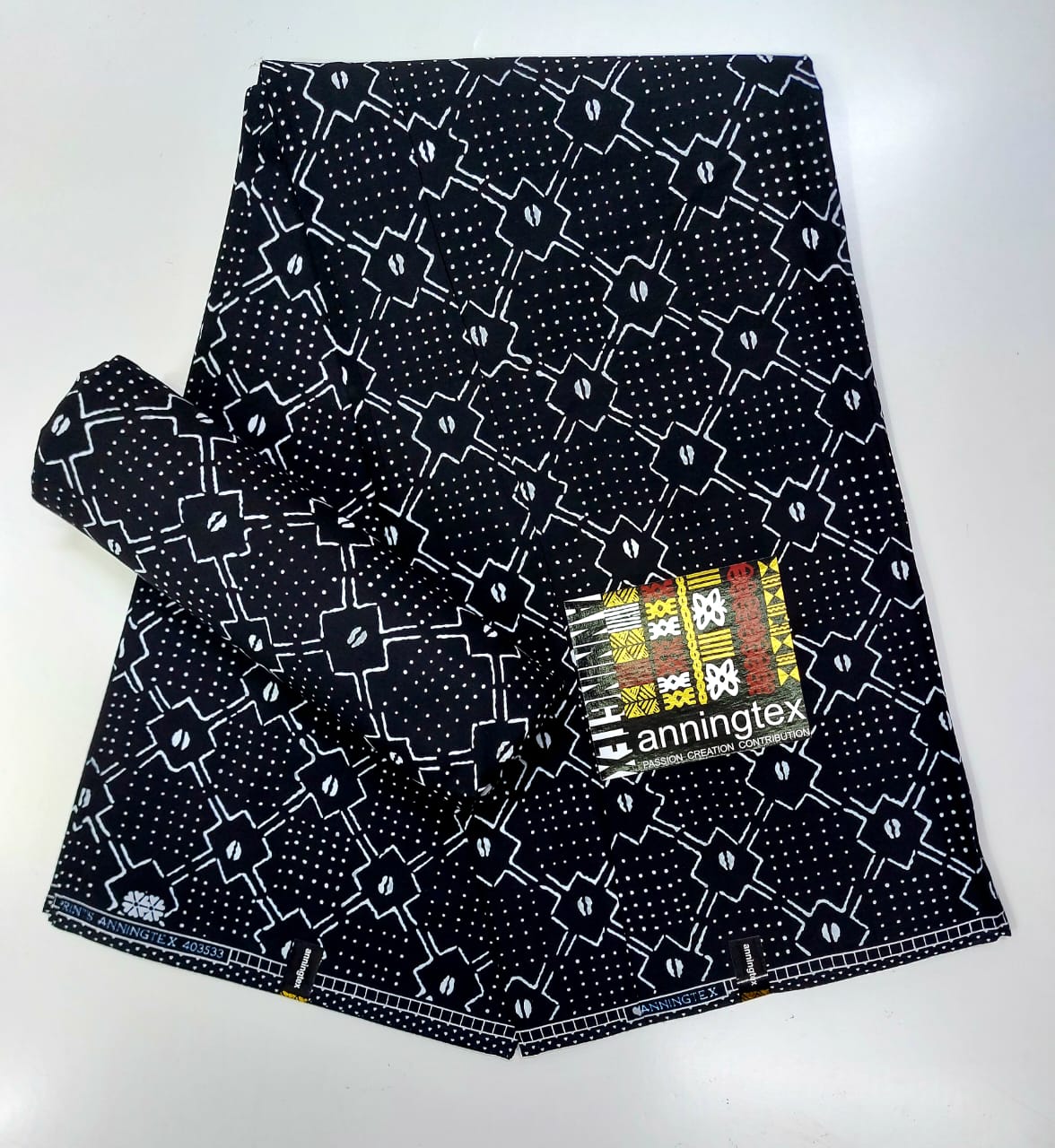 Bold African print fabric