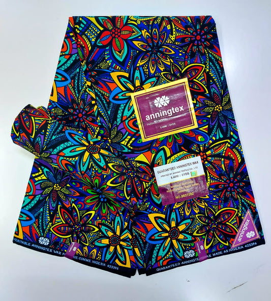 Colourful African print fabric