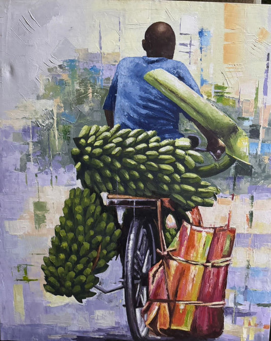 Market day , my dad's work.