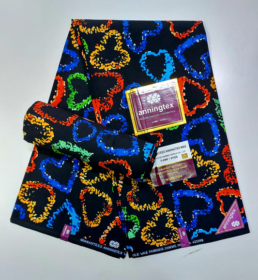 Colourful African print fabric