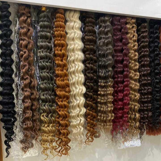 Deep twist curly braids