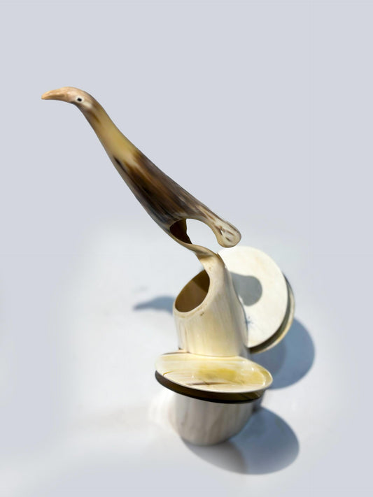 Cow horn coasters