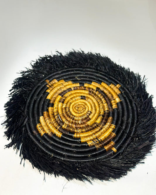 Hand woven placemat/ wall decor