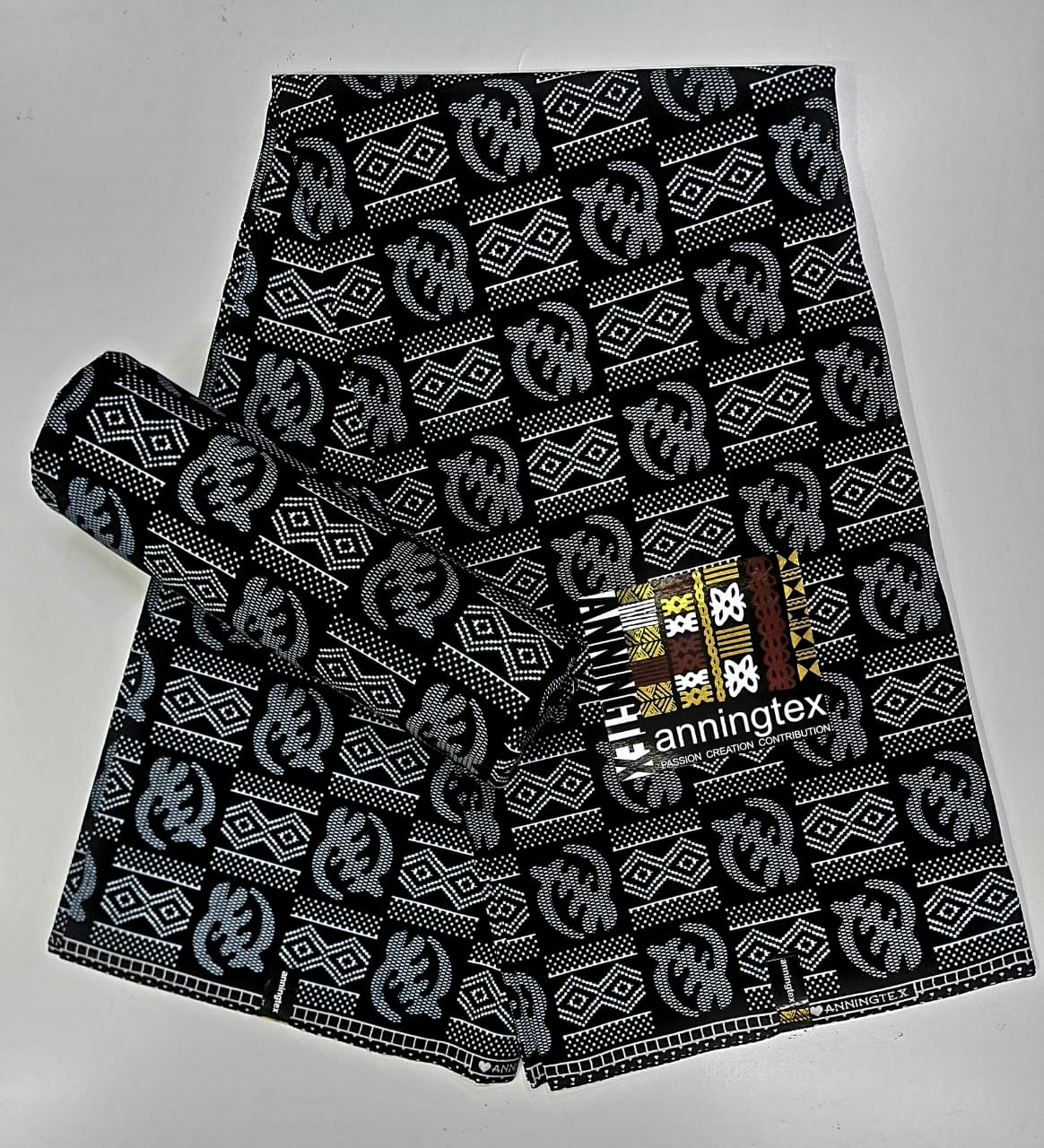 Bold African print fabric