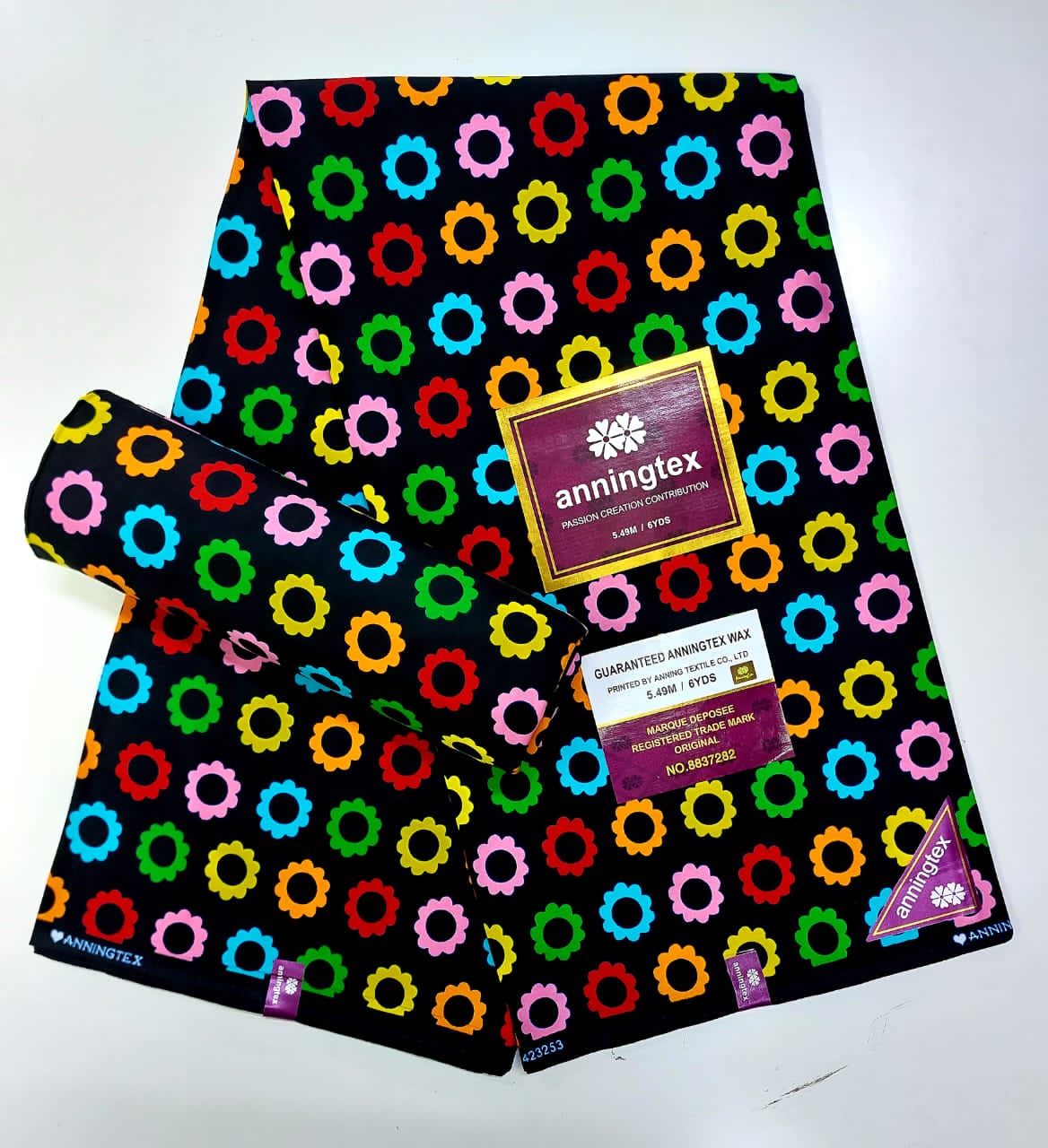 Colourful African print fabric