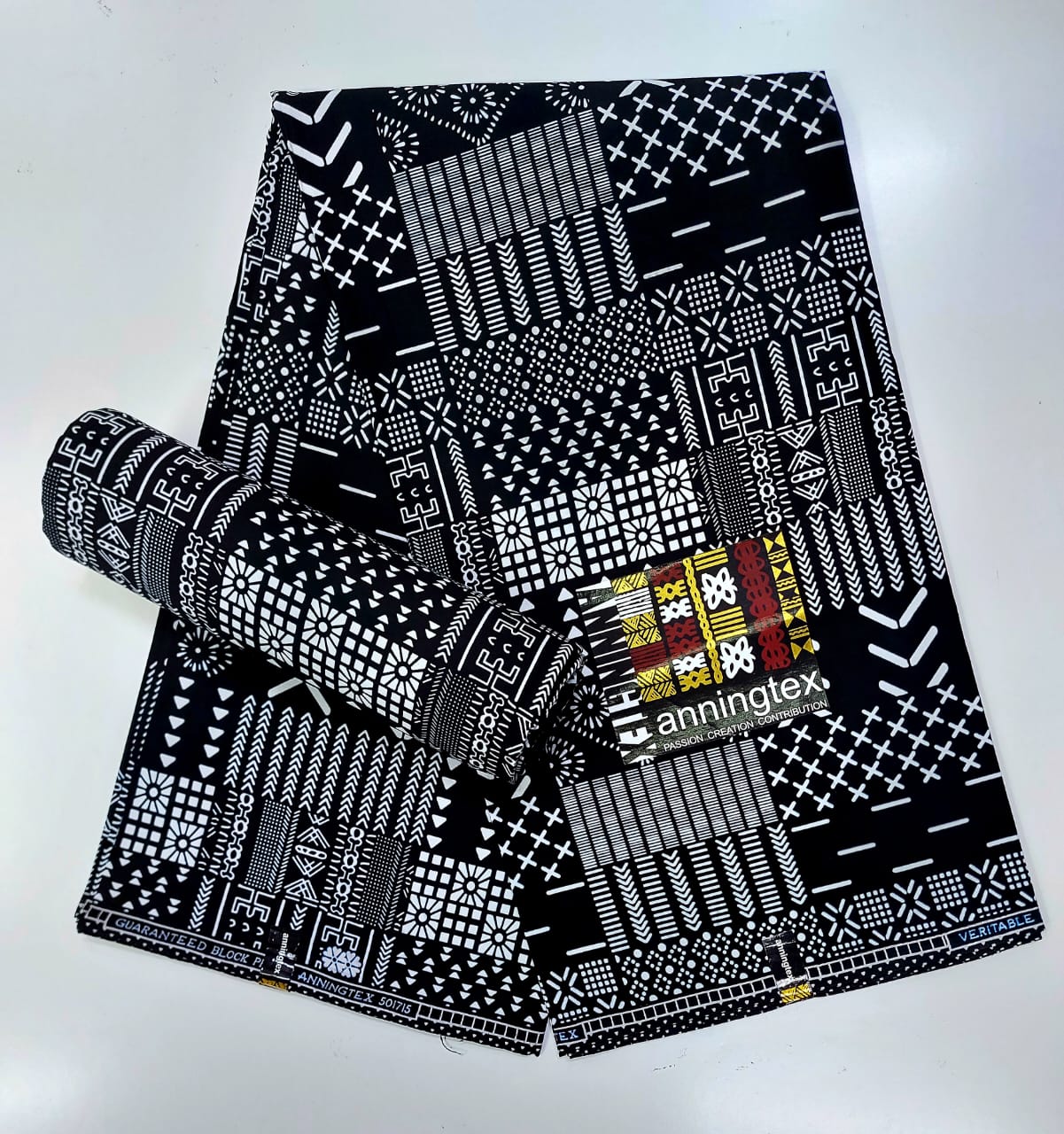 Bold African print fabric