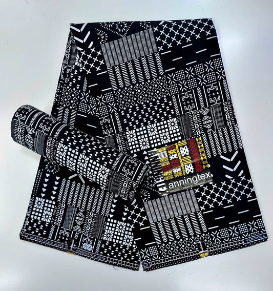 Bold African print fabric