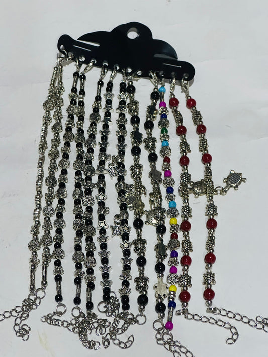 Beaded anklets