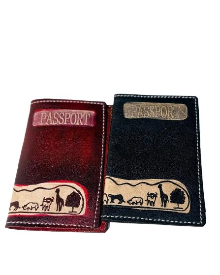 Leather passport holder