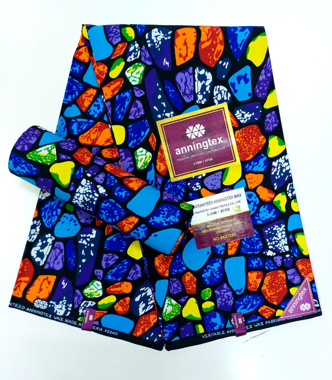 Colourful African print fabric