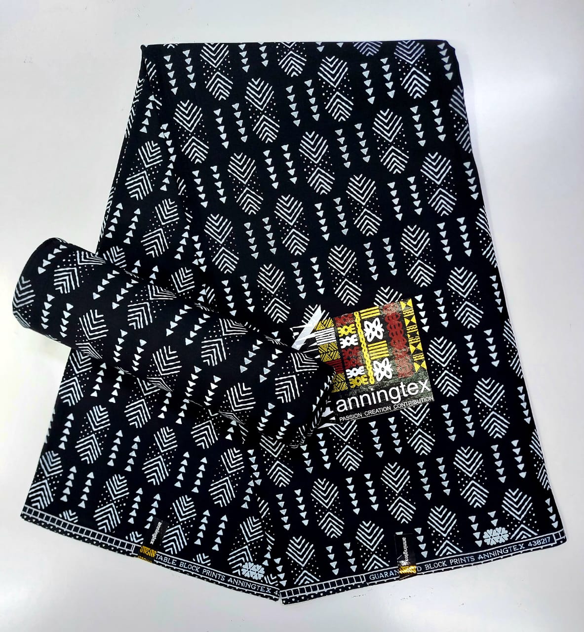 Bold African print fabric