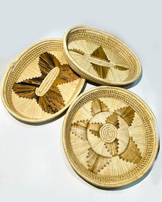 3pc tray/ wall decor set