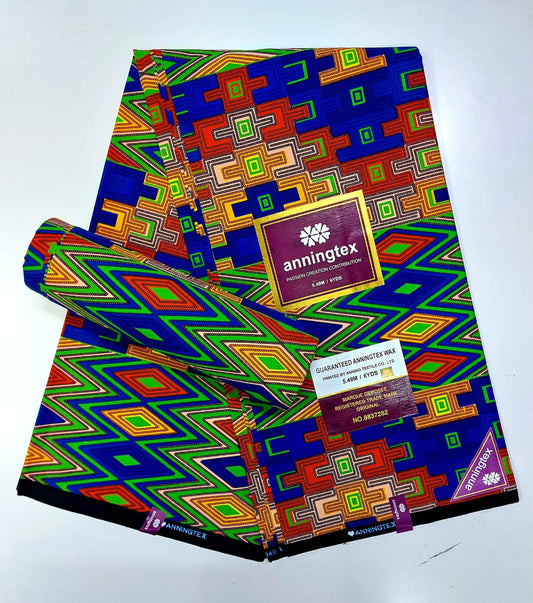 Colourful African print fabric