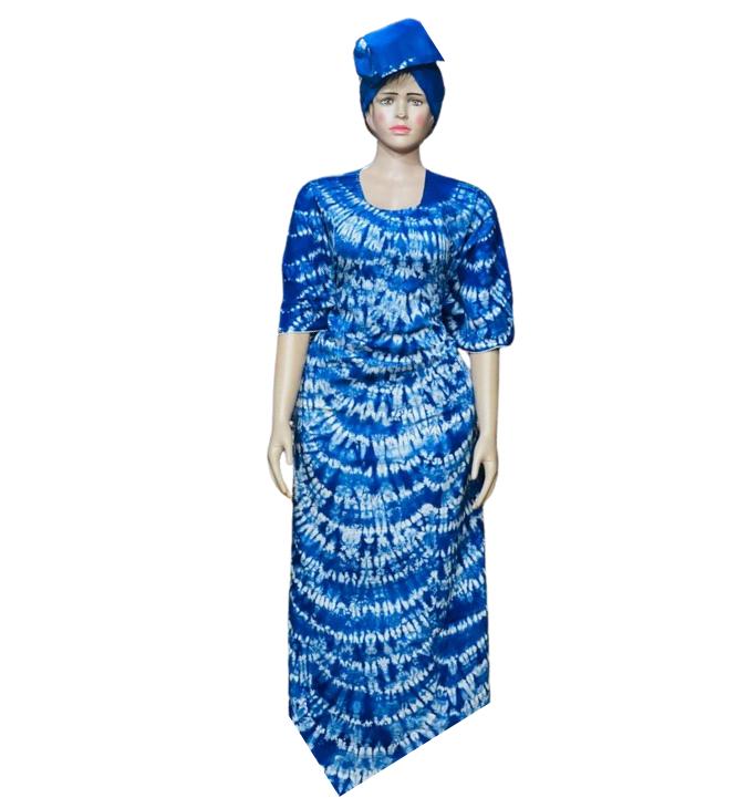 Kitengi dress with head wrap